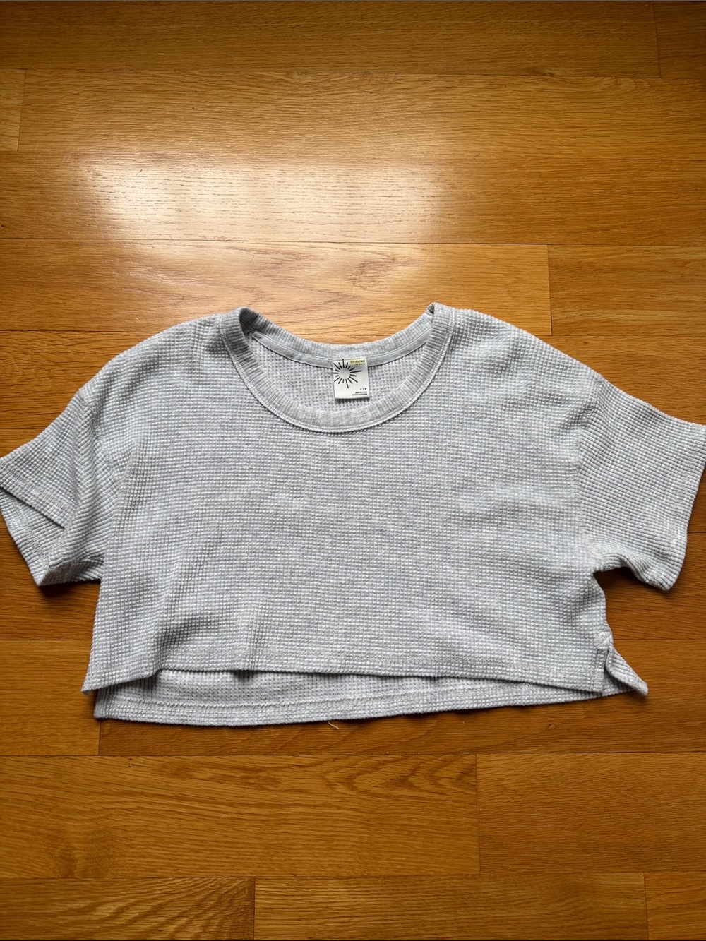 Aerie OFFLINE Waffle-Knit Cropped Tee